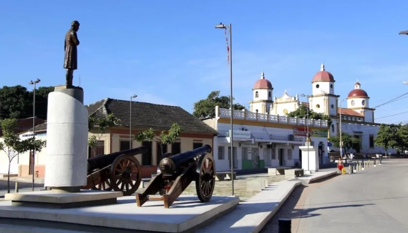 Plaza del municipio de Soledad. 