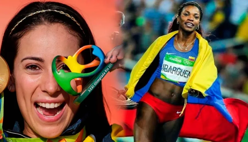 Mariana Pajón y Caterine Ibargüen, leyendas del deporte colombiano.