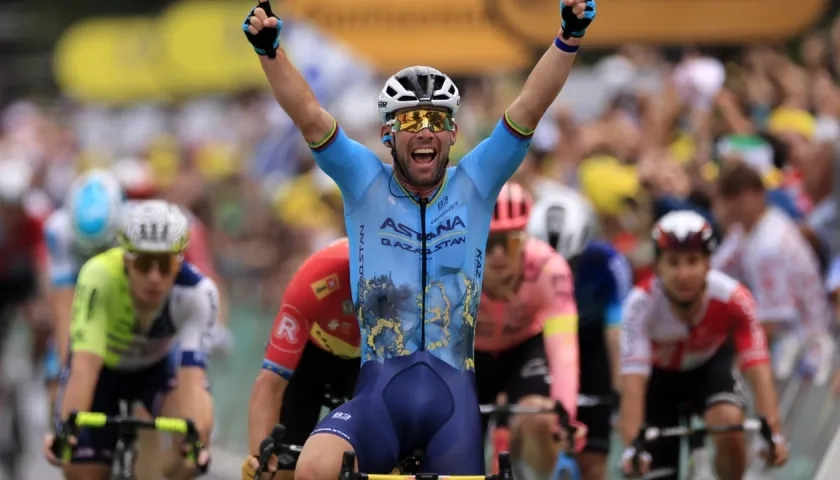 Mark Cavendish se convirtió en el ciclista más ganador de etapas en el Tour de Francia.