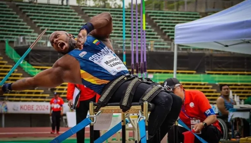 Mauricio Valencia, paraatleta adscrito al club Fortaleza de Cajicá,