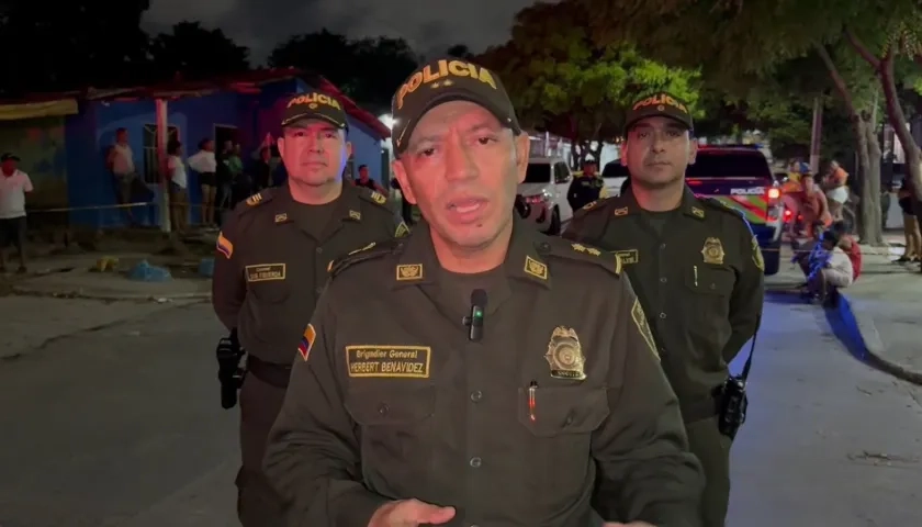 Brigadier General Herbert Benavidez, Comandante Policía Metropolitana de Barranquilla.