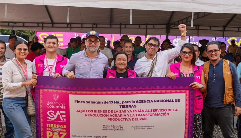 Los campesinos de Córdoba son los más beneficiados con la entrega de estos predios. 