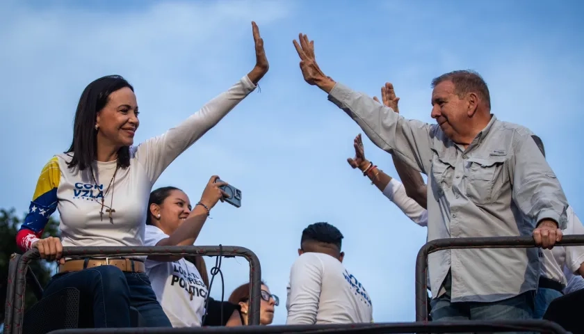 Edmundo González y María Corina Machado. 