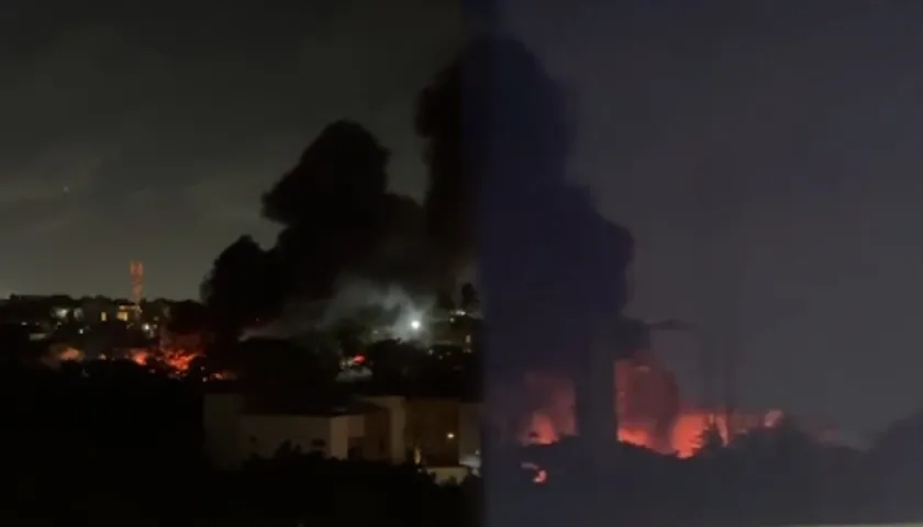 Incendio en Club Lagos de Caujaral. 