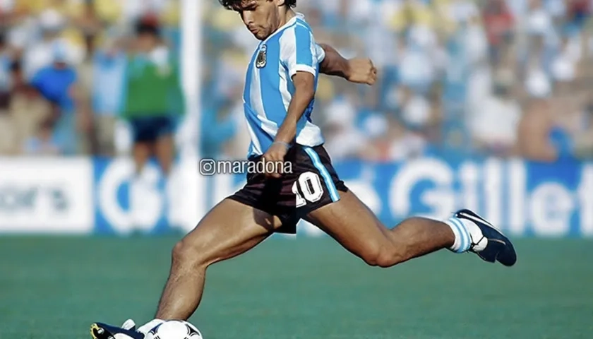 El astro Diego Maradona.