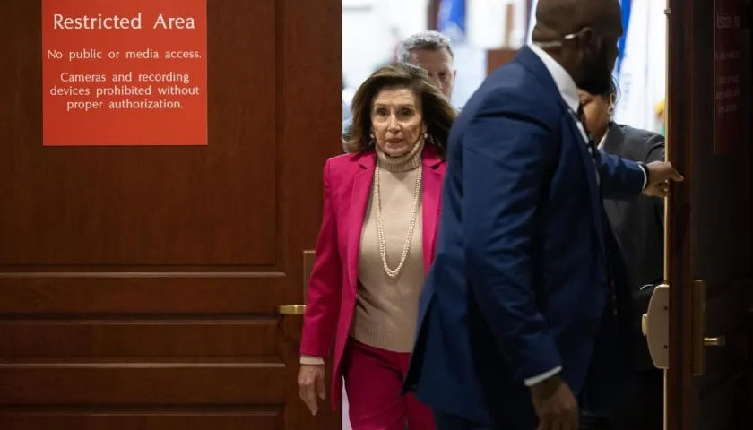 La expresidenta de la Cámara de Representantes de Estados Unidos, Nancy Pelosi.