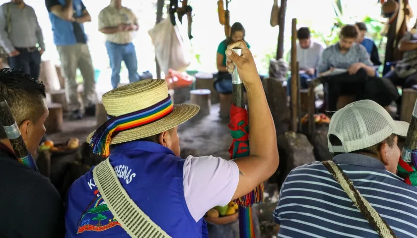 Imagen de los diálogos de la JEP con pueblos indígenas.