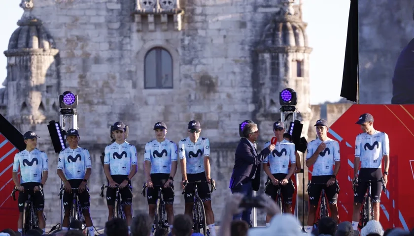 Presentación del equipo de Movistar.