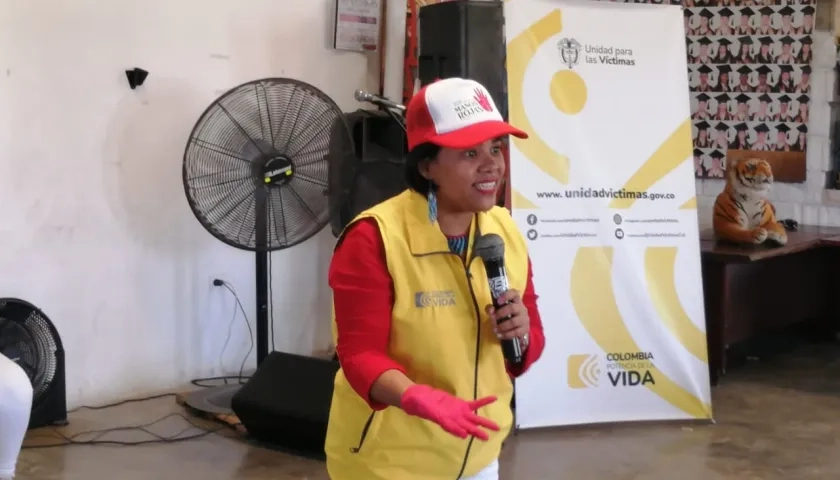 Yesenia Pérez, directora territorial de la Unidad para las Víctimas.