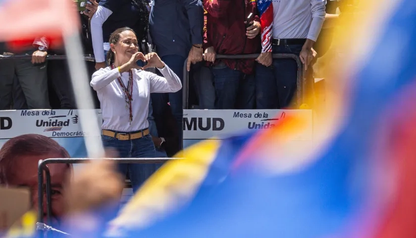 Líder opositora de Venezuela María Corina Machado.