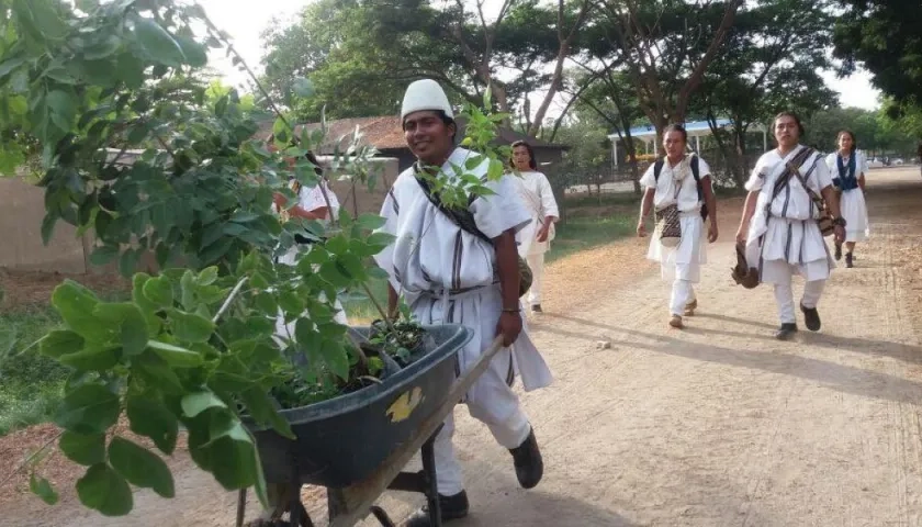 El líder indígena Wilfrido Izquierdo.