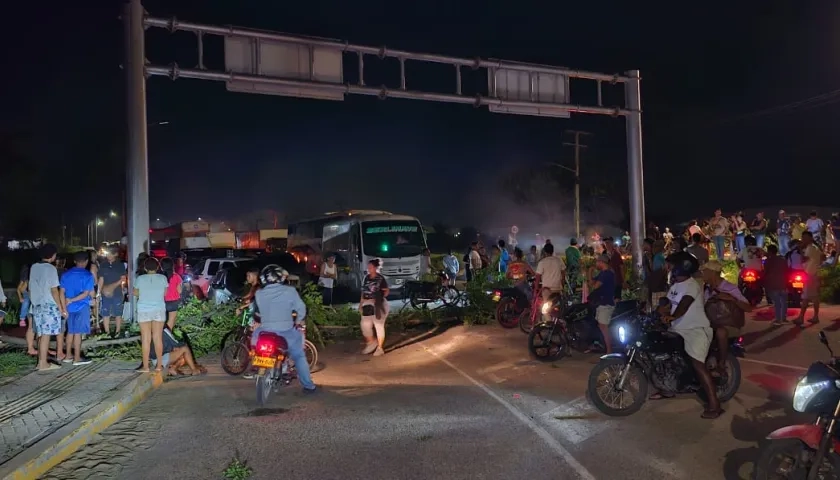 Bloqueos en la ciudad de Barranquilla.