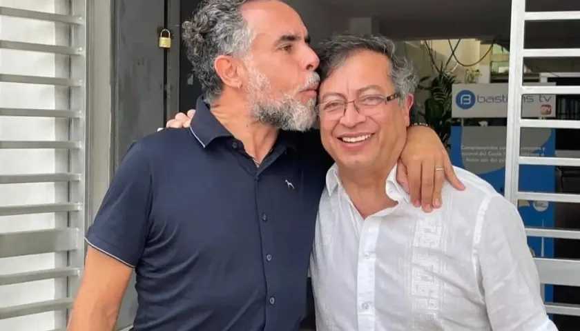 Armando Benedetti y Gustavo Petro.