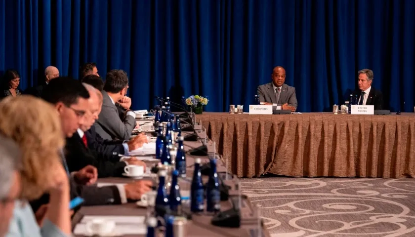 El canciller Luis Gilberto Murillo en  IV Reunión Ministerial de la Declaración de Los Ángeles sobre Migración y Protección. 