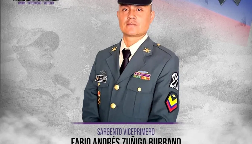 Sargento Viceprimero Fabio Andrés Zúñiga Burbano. 