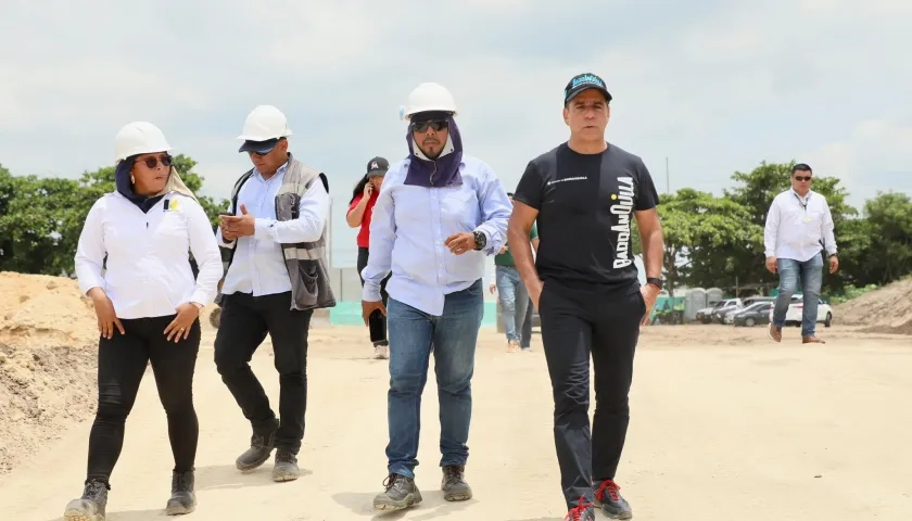 Alcalde Alejandro Char inspeccionó las obras.