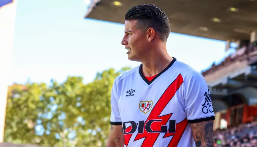 James Rodríguez, volante del Rayo Vallecano.