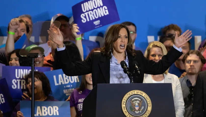 Kamala Harris, candidata demócrata.