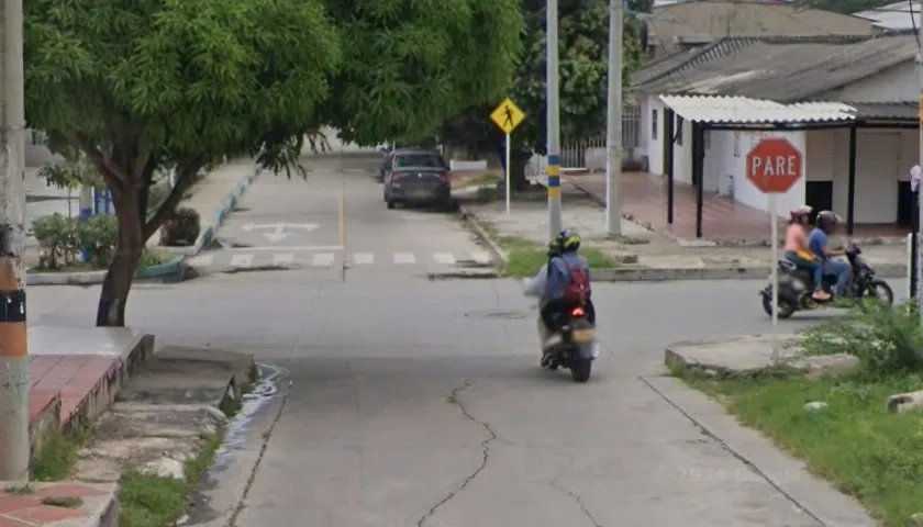 Lugar donde se presentó el crimen en el barrio La Magdalena. 