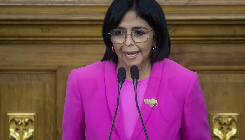 La vicepresidenta ejecutiva de Venezuela, Delcy Rodríguez.