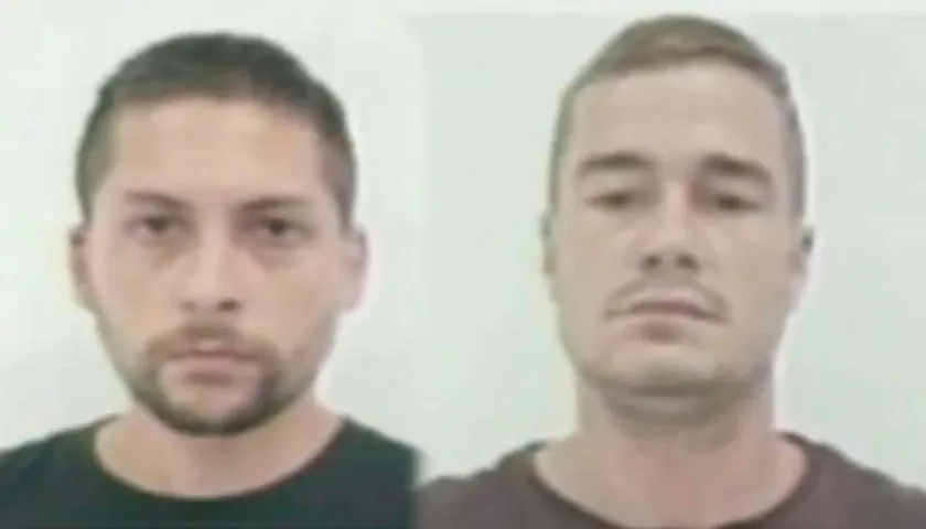 Andrés Martínez Adasne y José María Basoa, los capturados.