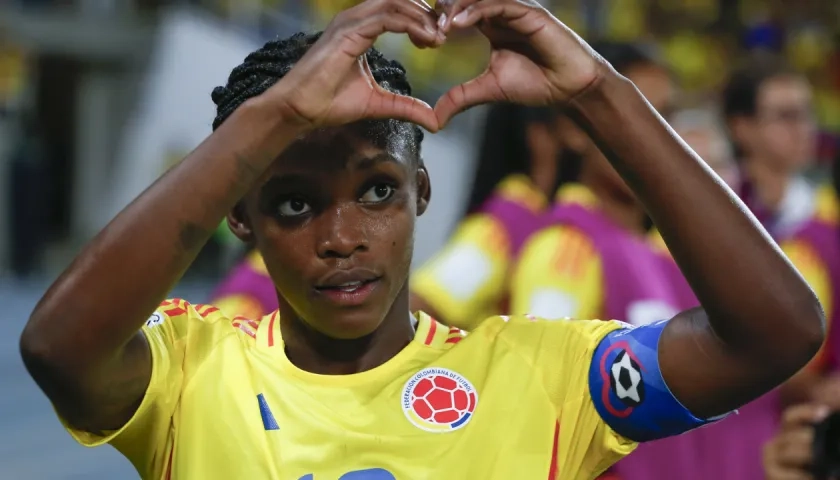 Linda Caicedo, delantera y capitana de la Selección Colombia.