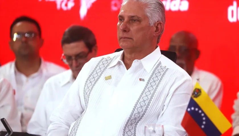 Presidente de Cuba, Miguel Díaz. 