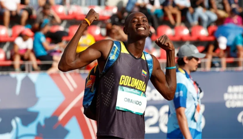 Jhon Sebastián Obando, medalla de oro para Colombia.