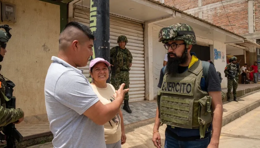 Carlos Carrillo, director de la UNGRD, en El Plateado.