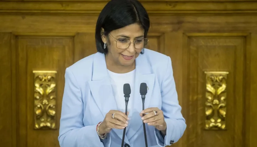 Delcy Rodríguez, vicepresidenta de Venezuela.