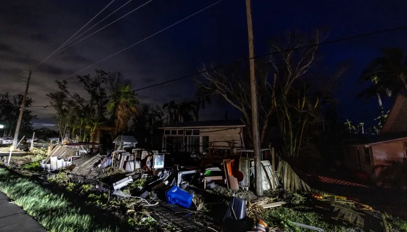 El desastre que dejó el huracán 'Milton' en Florida.