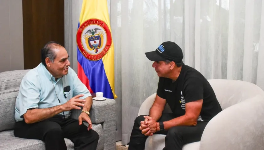 Agente interventor de Air-e, Carlos Diago / Alcalde de Barranquilla, Alejandro Char. 