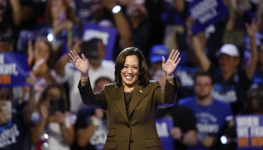 La candidata demócrata, Kamala Harris.