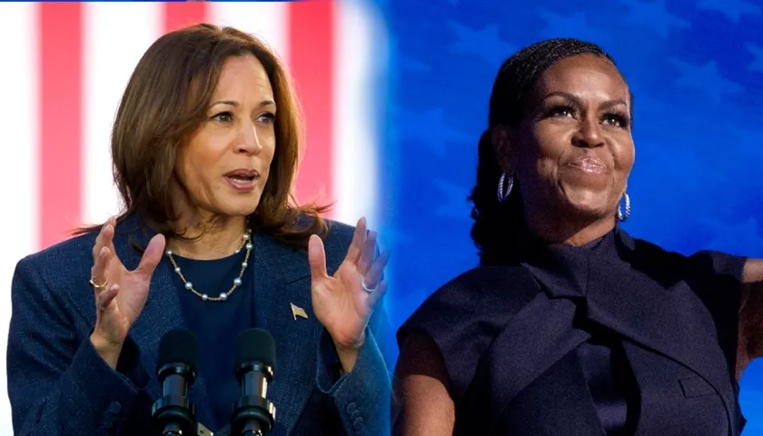 Kamala Harris y Michelle Obama.  