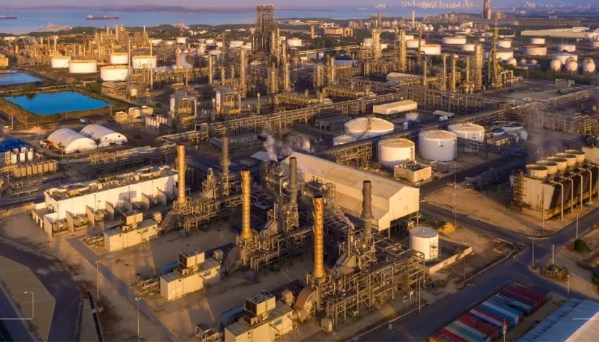 Panorama de la Refinería de Cartagena. 