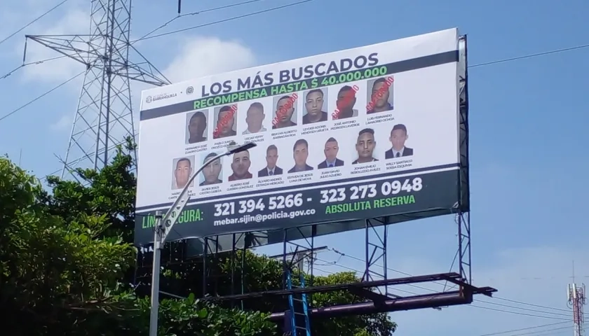 Buscados por la Policía Metropolitana de Barranquilla.