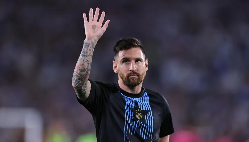 Lionel Messi con la Selección Argentina en la pasada fecha Fifa.