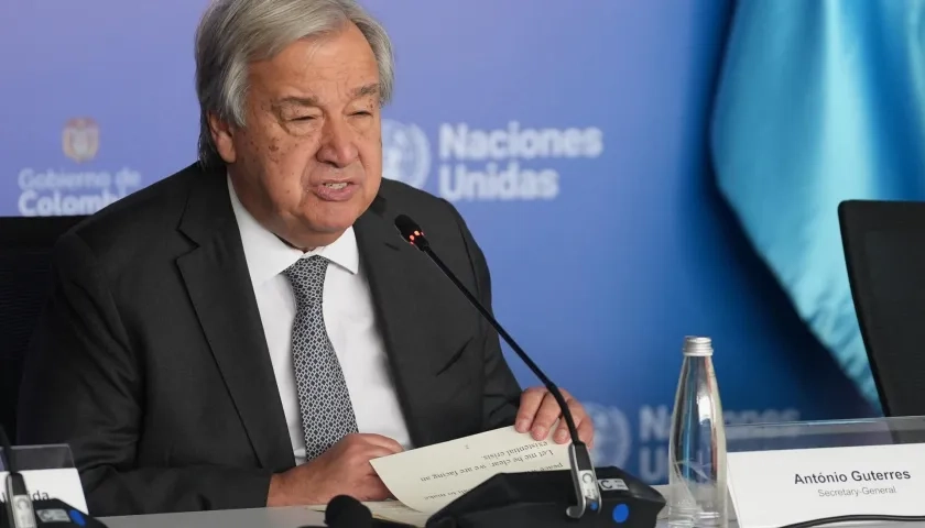 Secretario General de Naciones Unidas, António Guterres. 