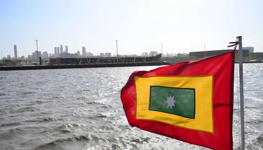 Panorámica de Barranquilla desde el río.