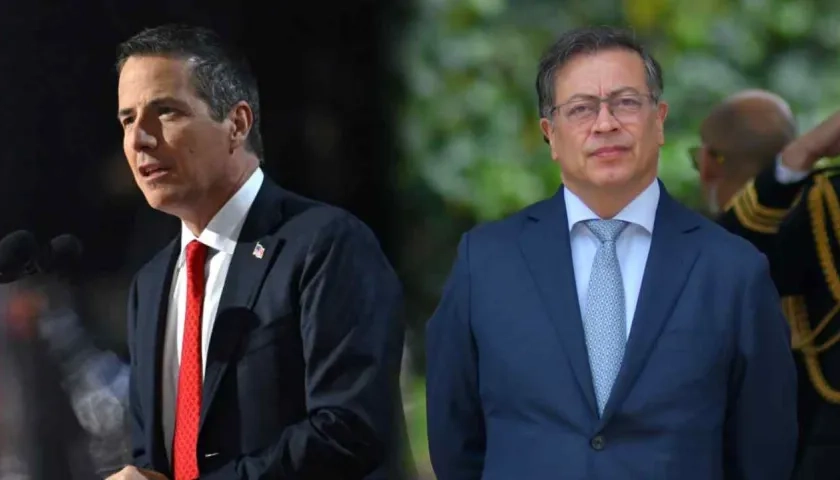 Bernie Moreno y Gustavo Petro.