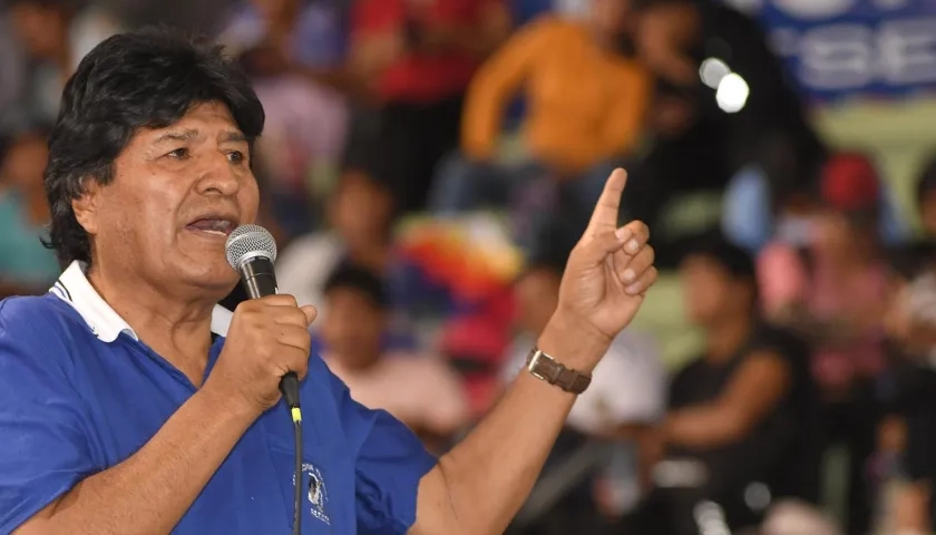 Evo Morales, expresidente de Bolivia.