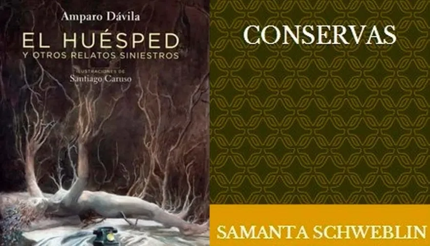 Los libros 'El Huésped' y 'Conservas'.