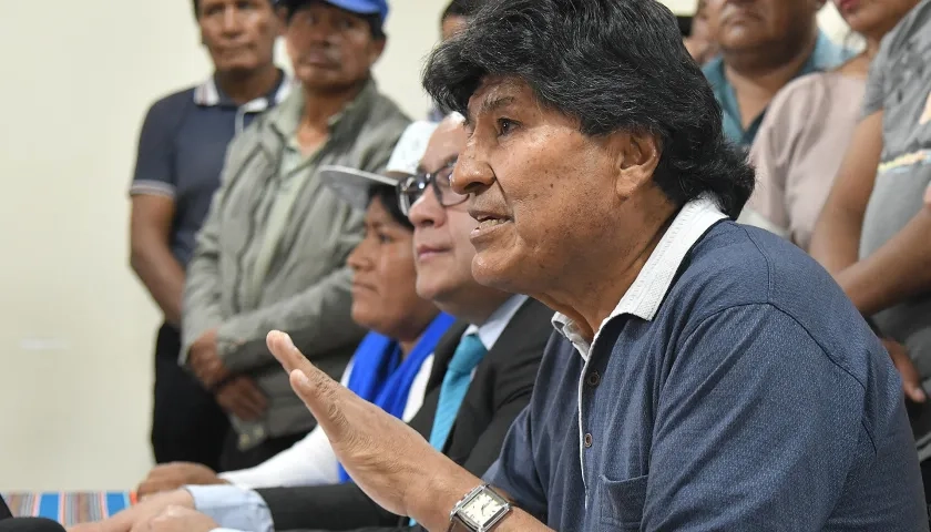 Evo Morales, expresidente de Bolivia.