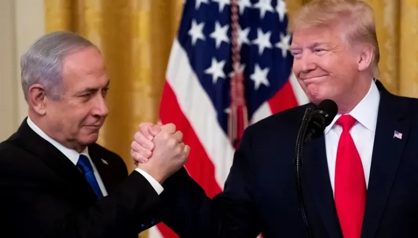 Benjamín Netanyahu y Donald Trump.