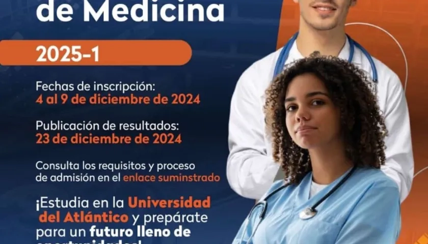 Inscripciones abiertas para el programa de Medicina. 