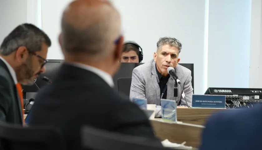 Sargento viceprimero (r )  José de Jesús Rueda Quintero en interrogatorio ante la JEP. 