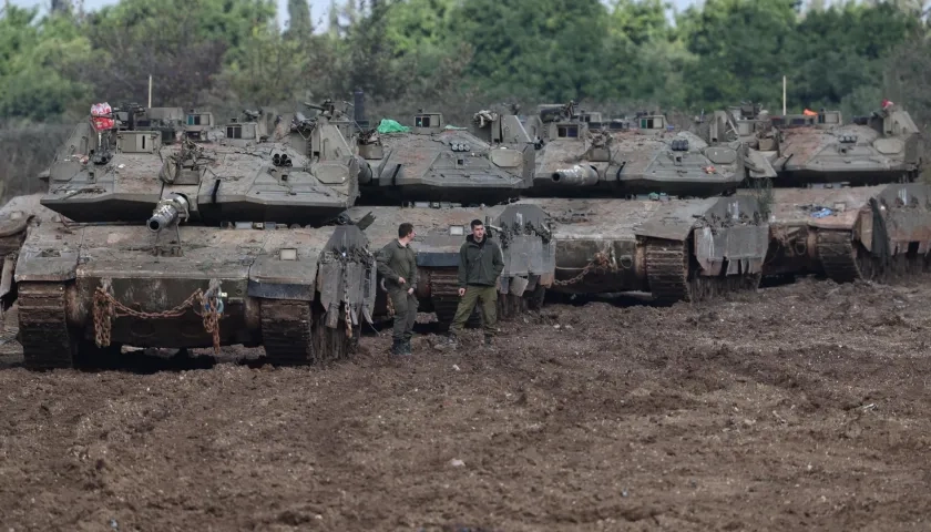 Tanques de guerra israelíes.