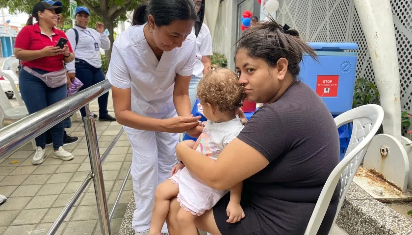 Jornada de vacunación en Barranquilla. 