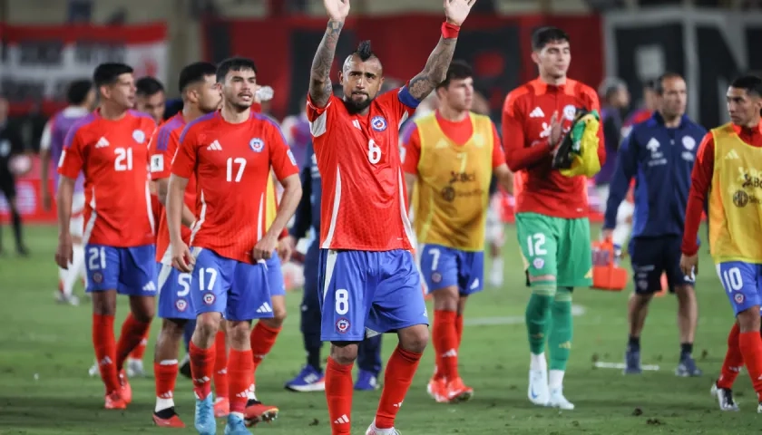 Arturo Vidal, capitán de la selección chilena, tras el juego contra Perú.