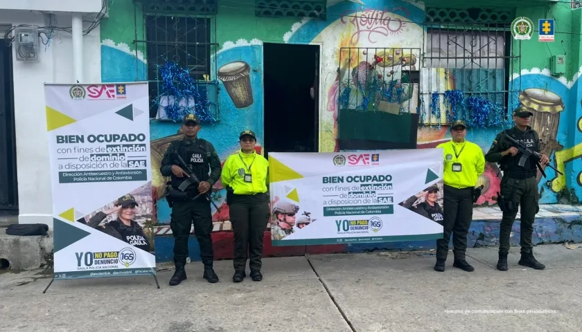 Uno de los inmuebles ocupados.